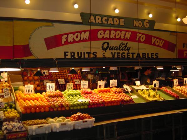 Seattle, Pike Place Market, fruit, Obst