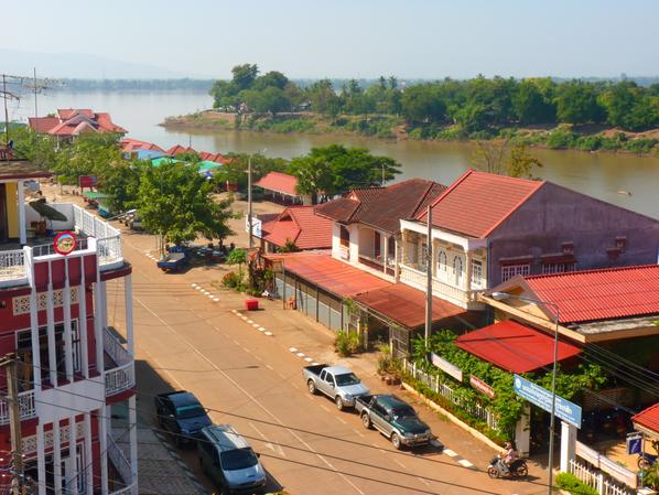 Mündung des Xe Don in den Mekong