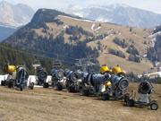 Schneekanonen auf der Seiser Alm