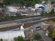 Blick auf renovierten Bahnhof