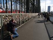 Vorhängeschlösser an der Deutzer Brücke