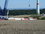 Windflügel vor der Montage