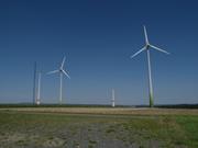 Bau von Windrädern